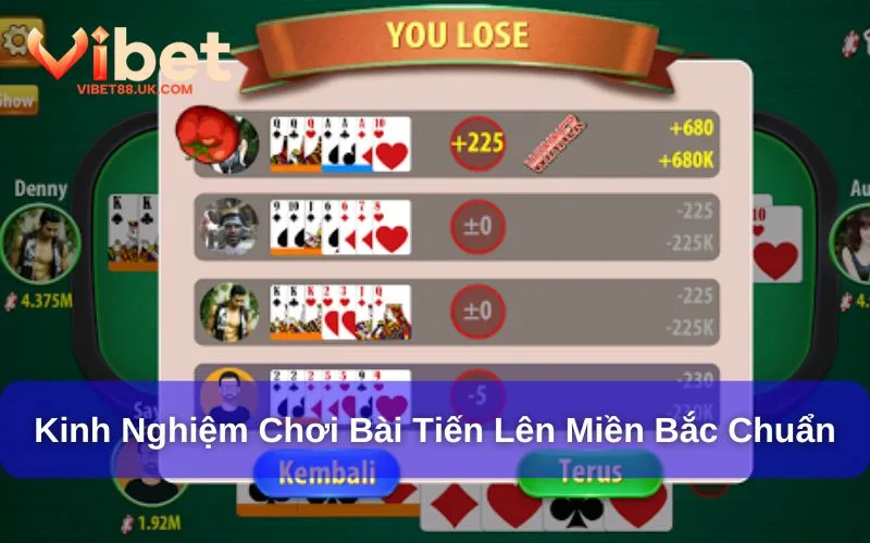 Cách Chơi Bài Tiến Lên Miền Bắc Dành Cho Hội Viên Mới Vibet88 4 Kinh nghiệm để chiến thắng bàn cược tiến lên miền Bắc