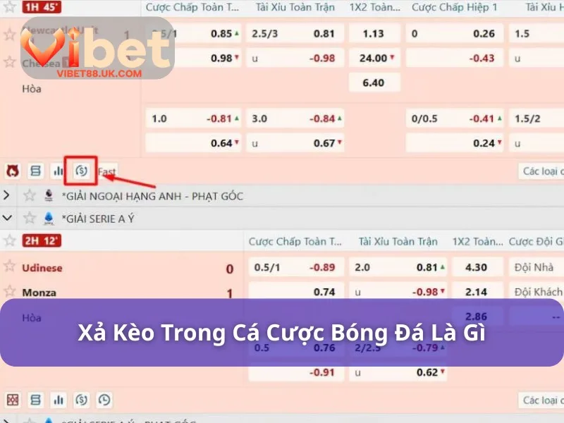 Xả Kèo Trong Cá Cược Bóng Đá - Hiểu Rõ Để Tối Ưu Lợi Nhuận 2 Xả kèo trong cá cược bóng đá ngày càng phổ biến
