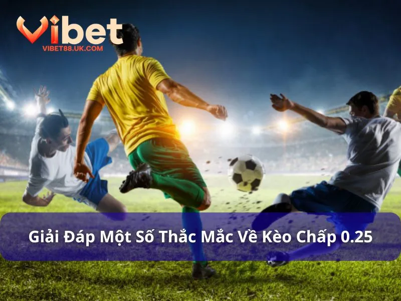 Kèo Chấp 0.25 - Cược Bóng Đá Đa Dạng Kèo Tại Vibet88 5 Giải đáp thắc mắc liên quan đến cược chấp 0.25